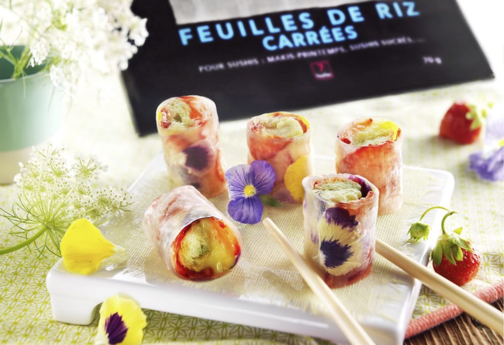 ROULEAU DE FRAISE THE MATCHA ET FLEUR DE PENSEE NOUVEAU PACK