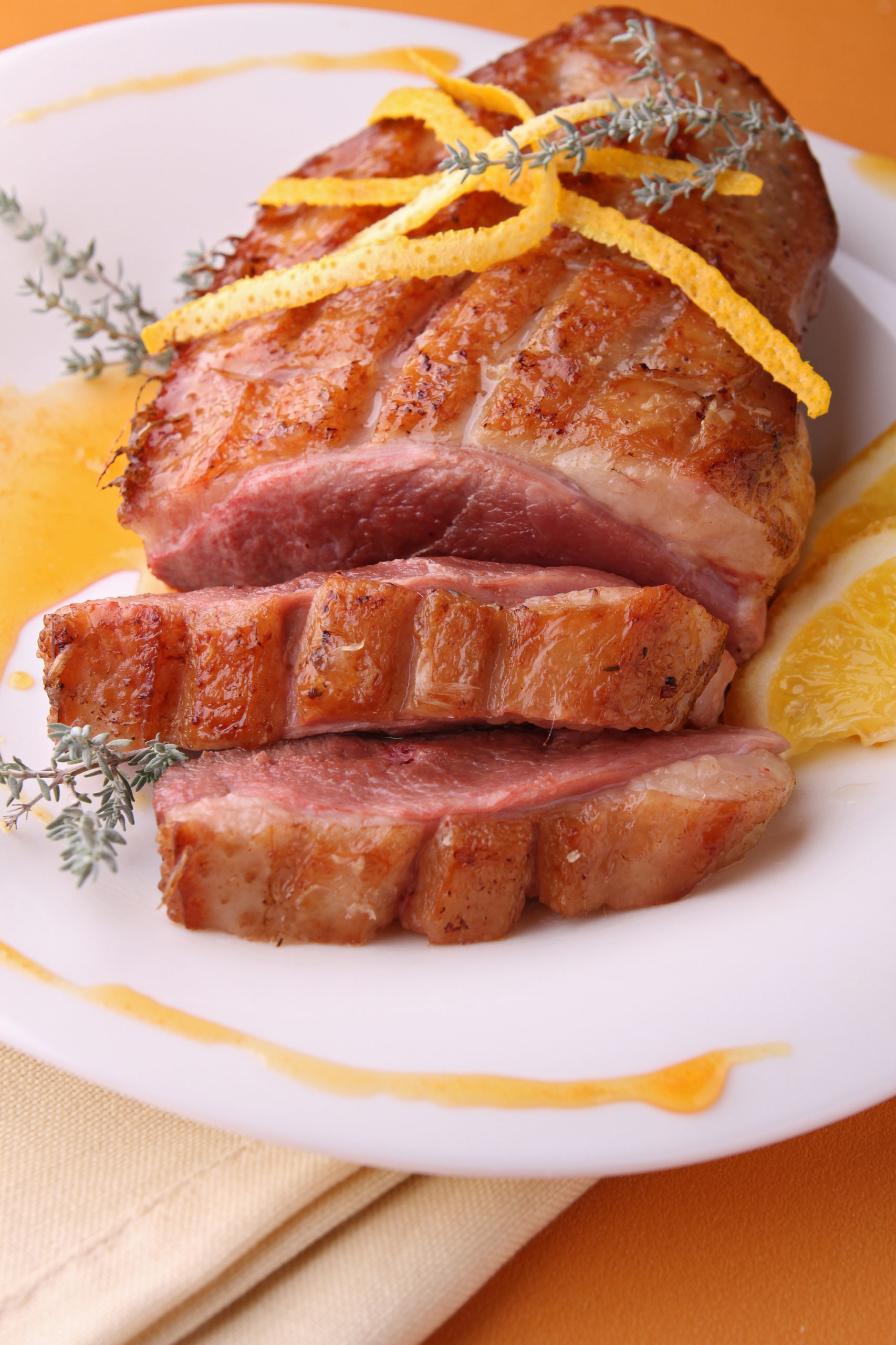 magret de canard à l'orange