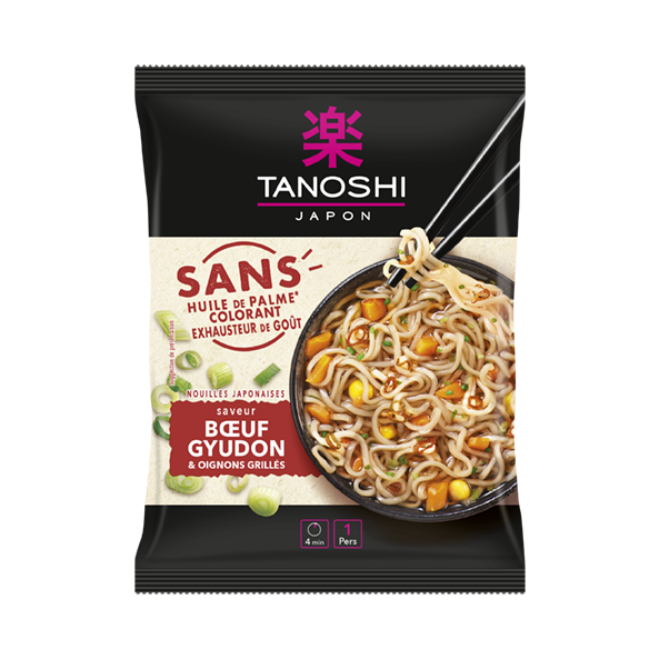 Avis et décryptage de Nouilles Japonaises Saveur Boeuf Teppanyaki (Tanoshi)